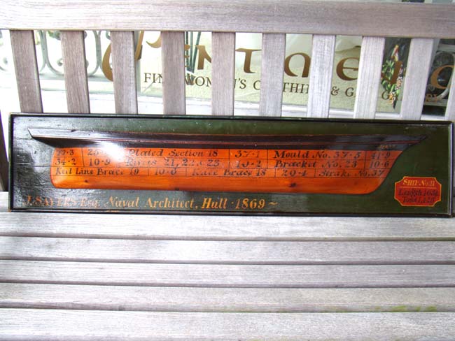 An English Ship Builder's Style Half Hull Model, 20th century — image 3